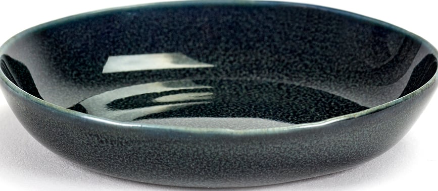 Terres de Rêves Globok krožnik, 7 cm, temno moder