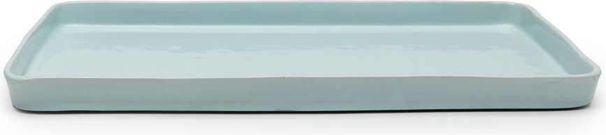 Terres de Rêves Krožnik, pravokoten, 37 cm, svetlo moder