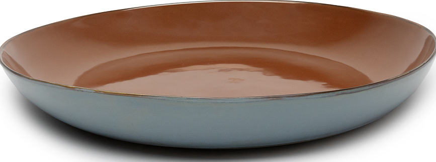 Terres de Rêves Krožnik za serviranje, 35,5 cm, modro-rdeč