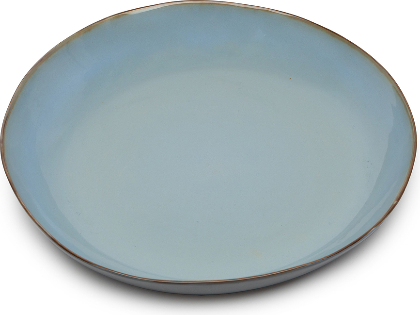 Terres de Rêves Krožnik za serviranje, 35,5 cm, modro-rdeč