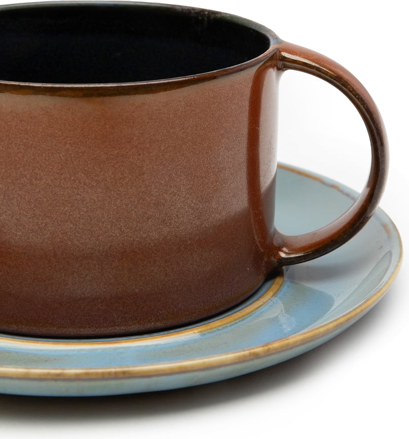 Terres de Rêves Soucoupe pour Tasse, 13,5 cm, noire
