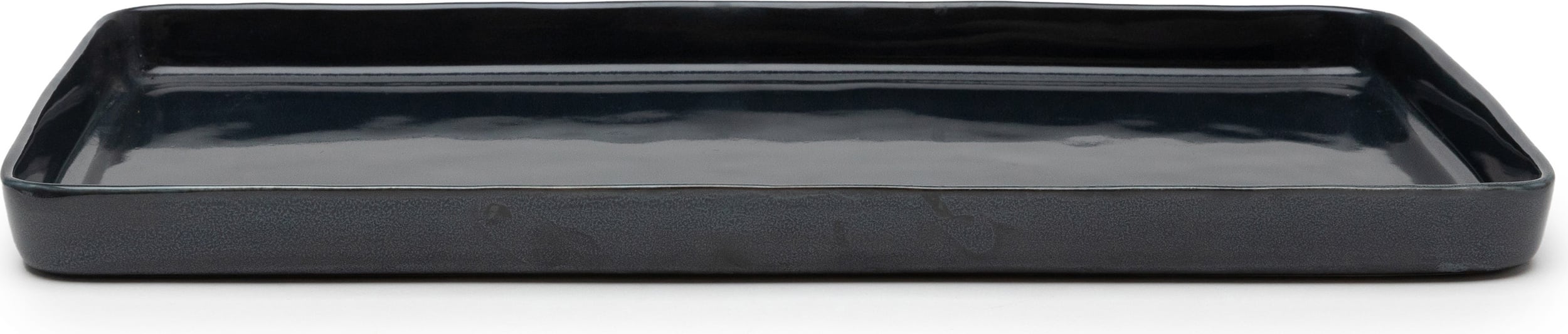 Terres de Rêves Speiseteller rechteckig, 37 cm, marineblau