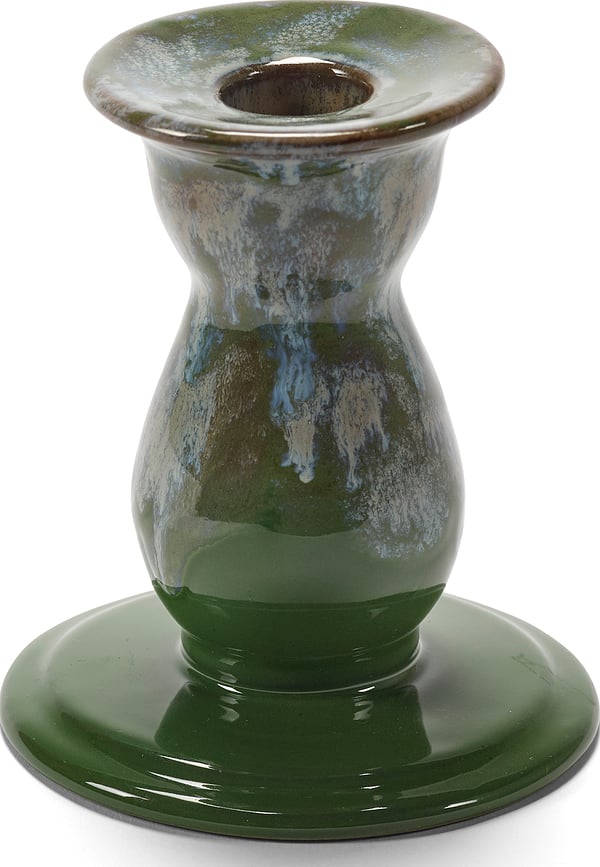 Terres de Rêves Svijećnjak za klasičnu svijeću 10,5 cm tamnozeleni