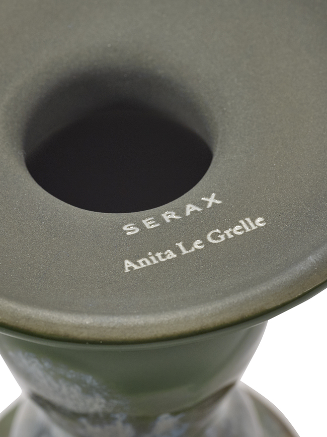 Terres de Rêves Svijećnjak za klasičnu svijeću 10,5 cm tamnoplavi