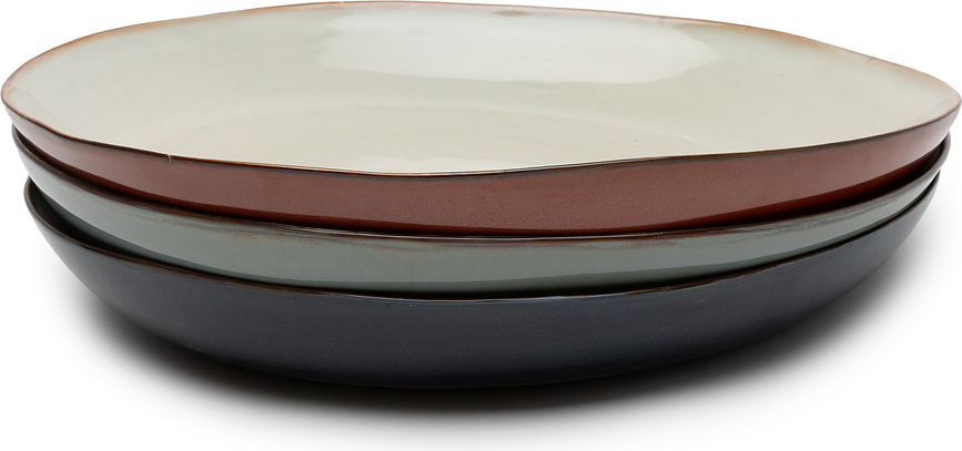 Terres de Rêves Tanjur za posluživanje 35,5 cm crveno-bež