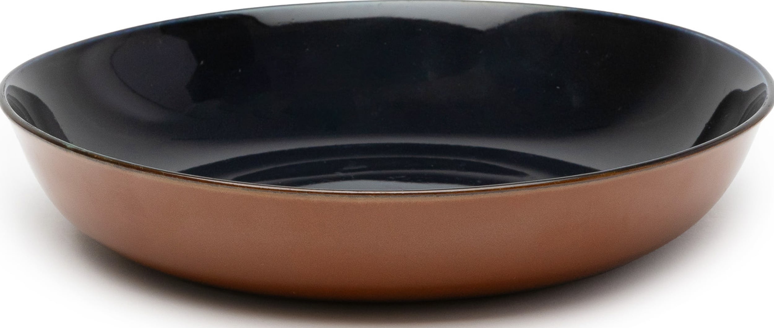 Terres de Rêves Tiefer Teller 17,5 cm, rot-blau