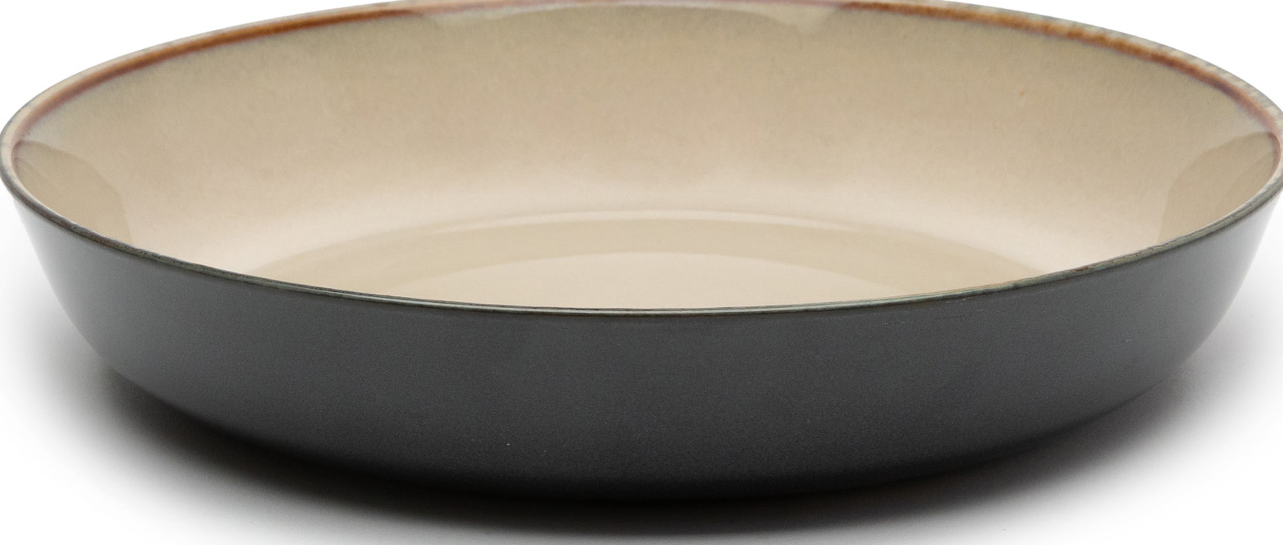 Terres de Rêves Tiefer Teller 21 cm, blau-beige