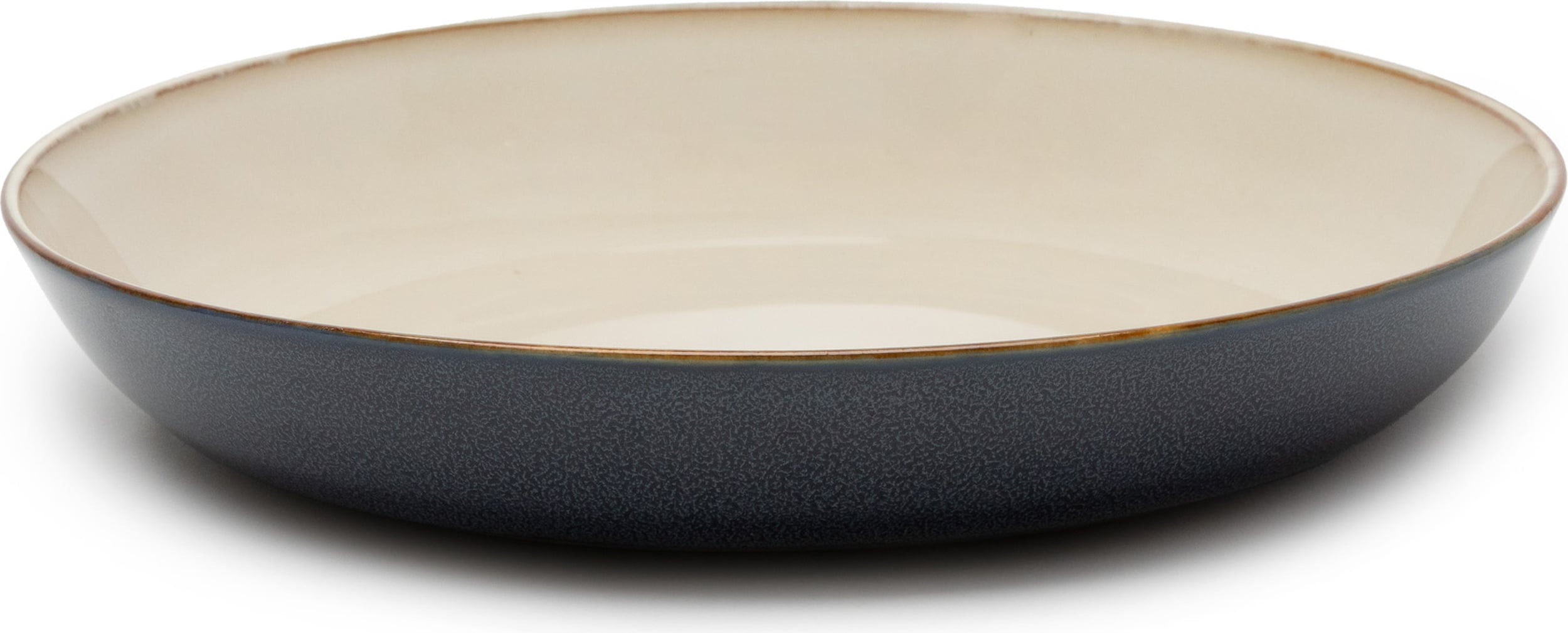 Terres de Rêves Tiefer Teller 23,5 cm, blau-beige
