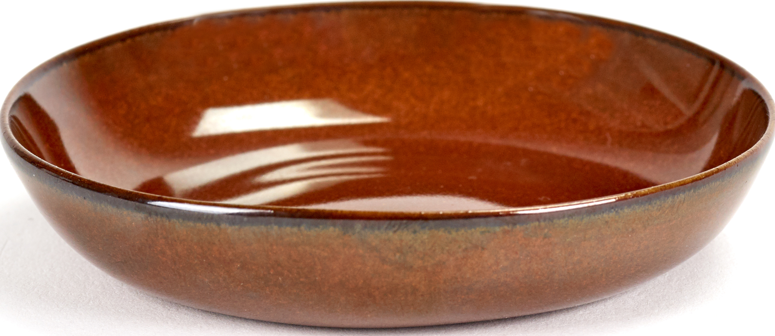 Terres de Rêves Tiefer Teller 7 cm, rostfarben