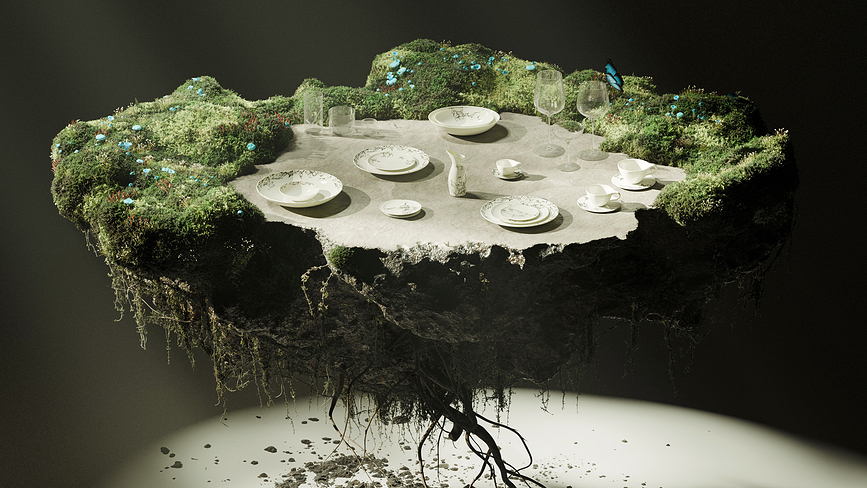 Unity Mushrooms Assiettes à collation 12 cm, motif champignons, lot de 2