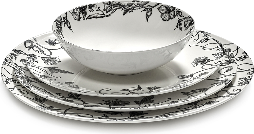 Unity Enchanted Garden Assiettes plates 23,5 cm, lot de 2