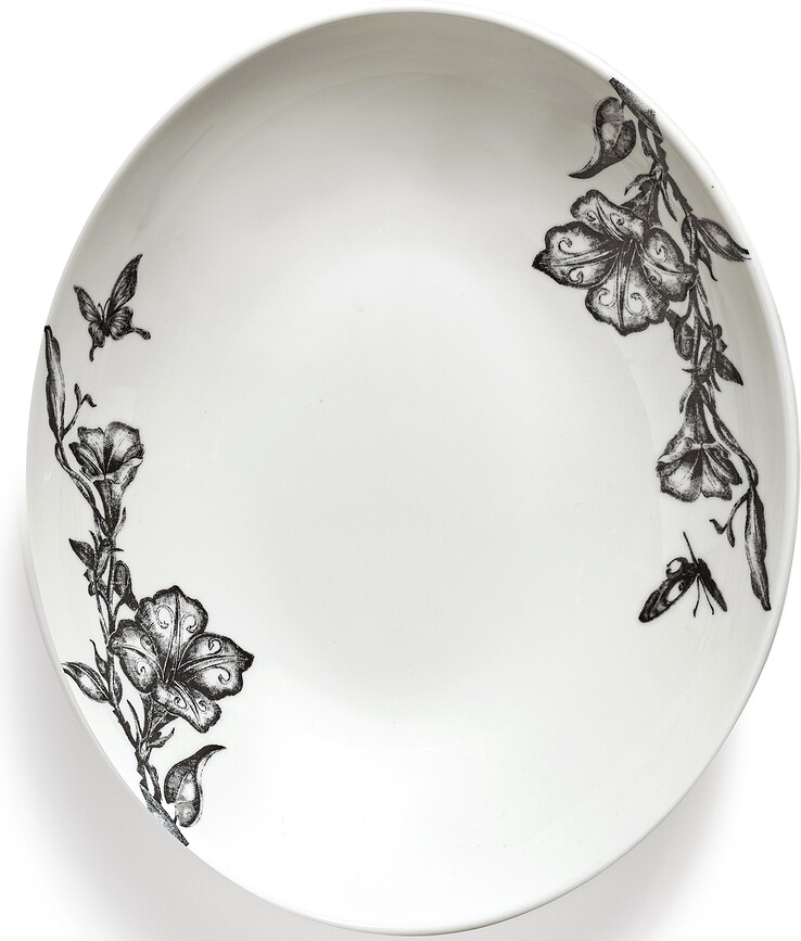 Unity Magical Blossom Μπολ Σερβιρίσματος Οβάλ, 23 cm, 2 τμχ