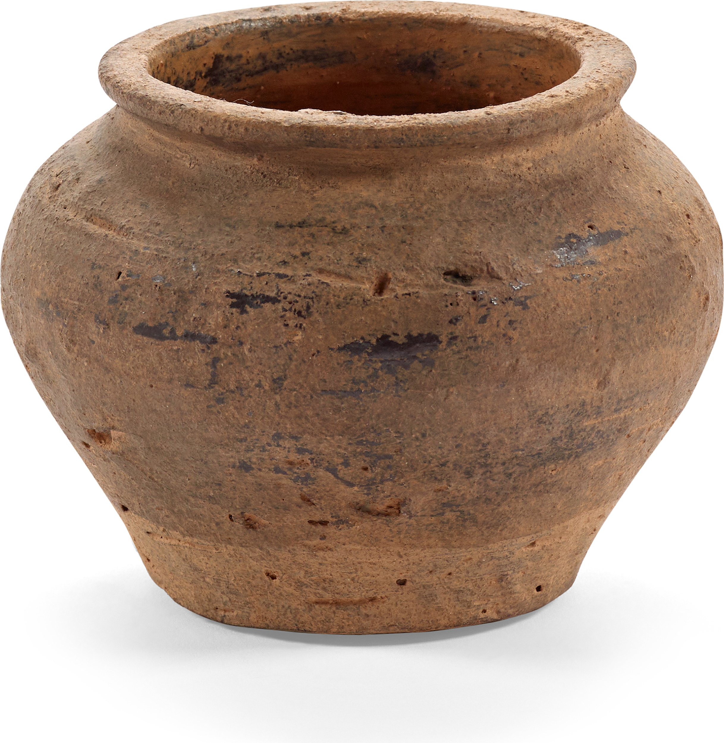 Vase Antik, schwarz, 10 cm