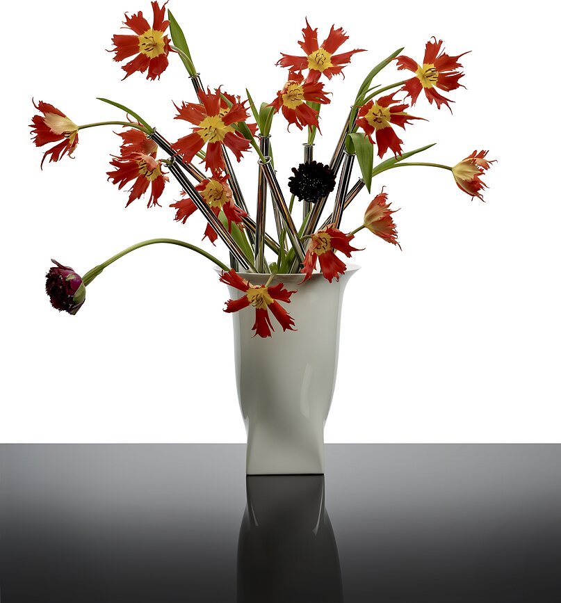 Vase en porcelaine Josephine 30 cm, noir