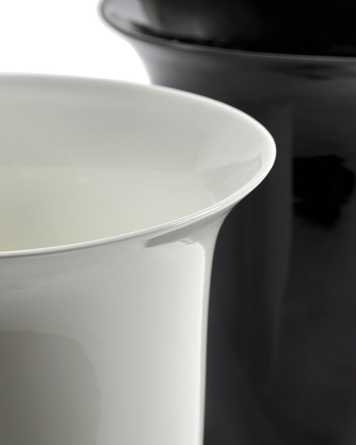 Vase en porcelaine Josephine 30 cm, noir