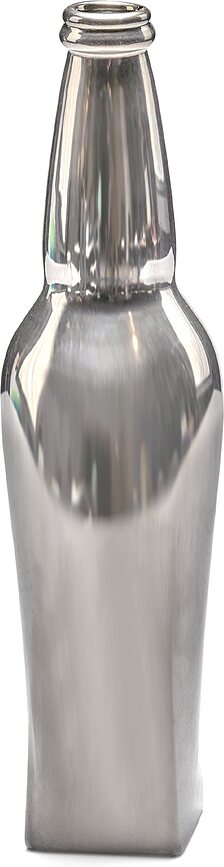 Vase en verre Josephine 26 cm, argenté