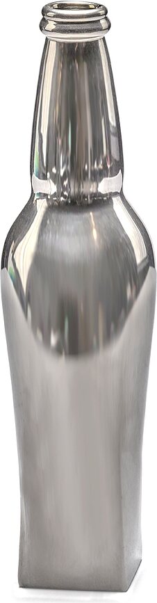 Vase en verre Josephine, argenté