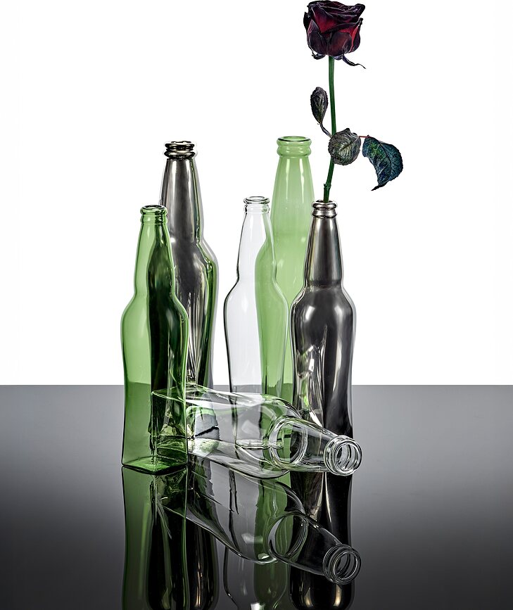 Vase en verre Josephine 31 cm, transparent