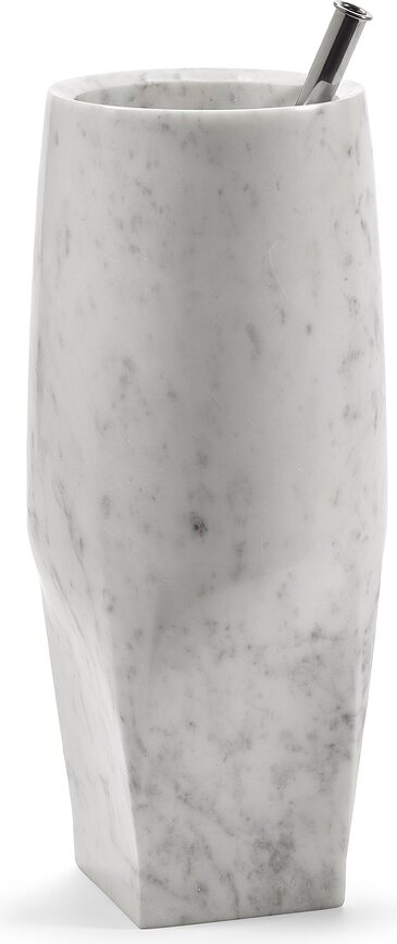 Vase Josephine en marbre, 40 cm, blanc