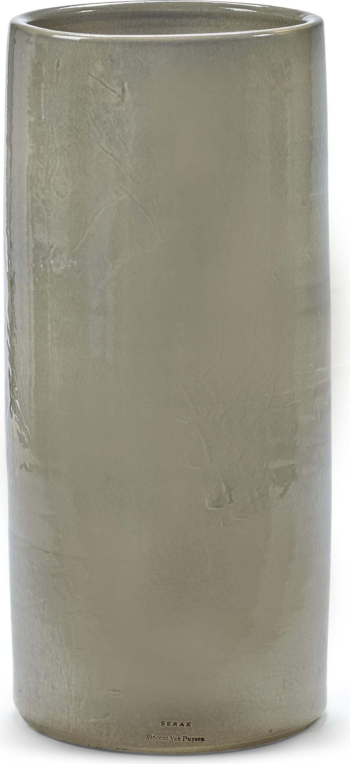 Vaso Blumentopf-Übertopf hoch, 22 cm, hellgrau
