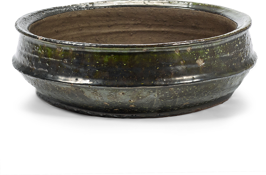 Vaso Dune basso 49 cm, verde scuro
