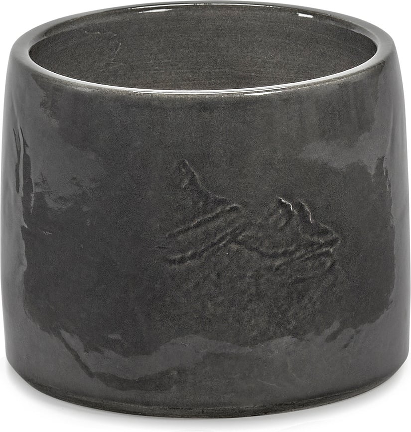 Vaso Κασπώ, 15 cm, ανθρακί