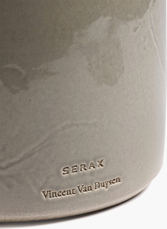 Vaso Okrasni lonec visok, 15 cm, svetlo siv