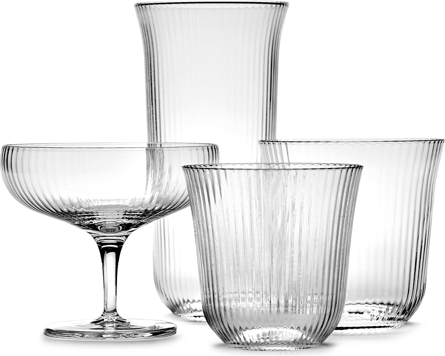 Vasos transparentes Inku, 450 ml, 4 unidades