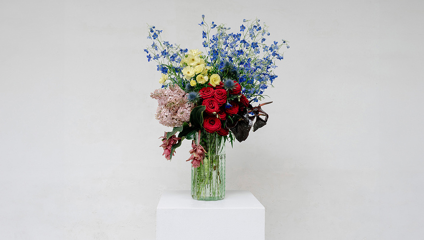 Waves Βάζο κυλινδρικό, 35 cm, πράσινο