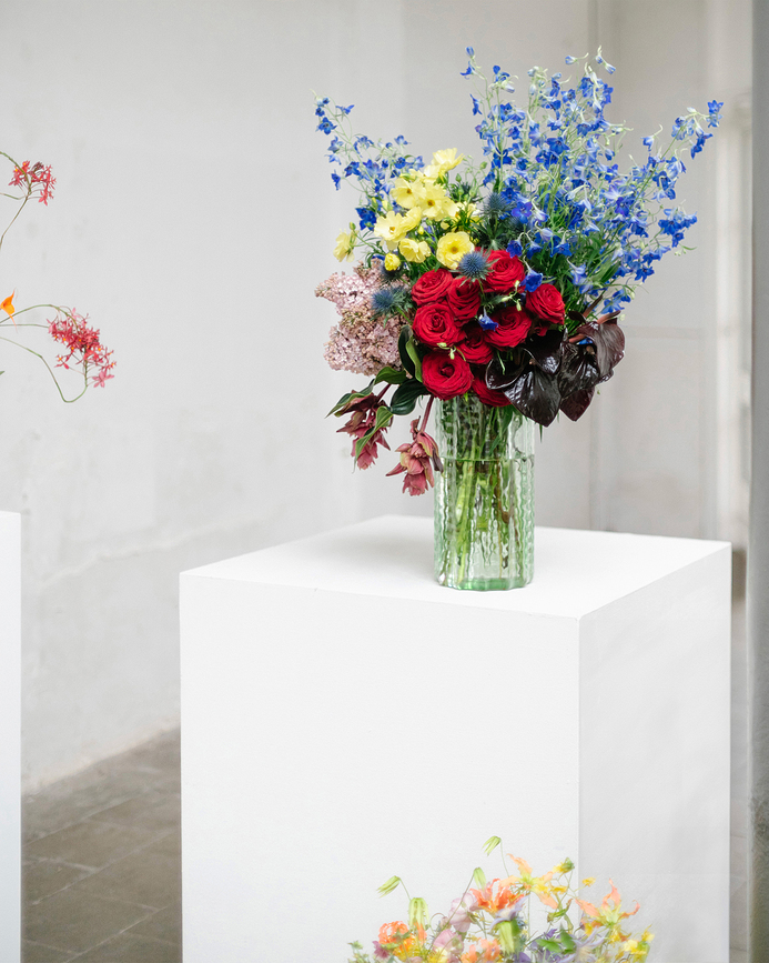 Waves Βάζο κυλινδρικό, 35 cm, πράσινο