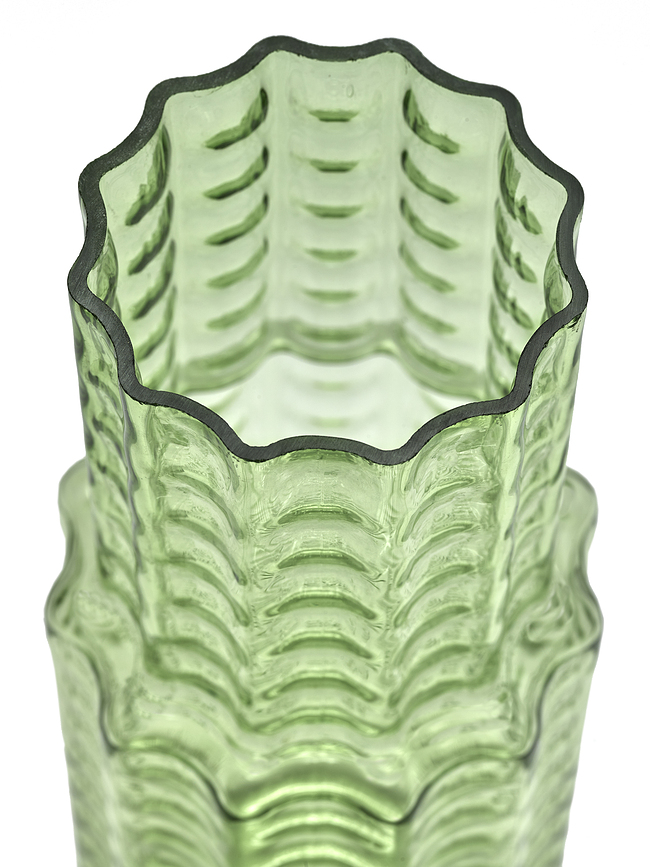 Waves Vaza, 35 cm, zelena