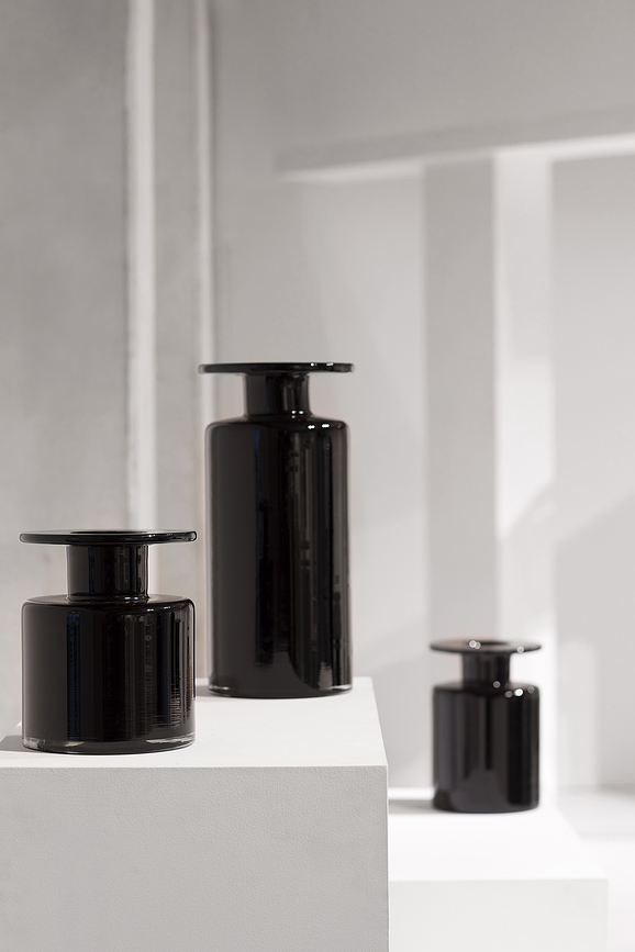 Wind & Fire Βάζο, 40 cm, καφέ-μπλε