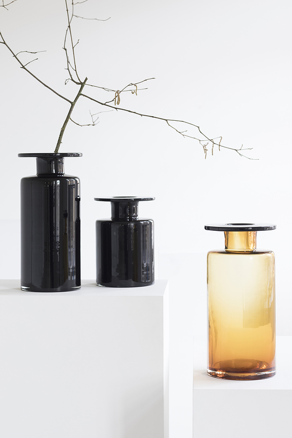 Wind & Fire Βάζο, 40 cm, καφέ-μπλε