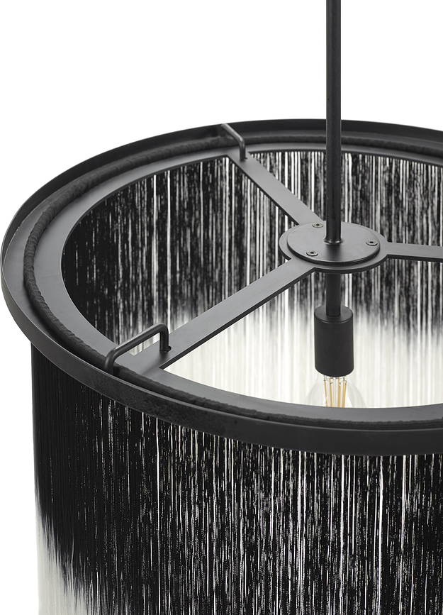 Wong Viseća Lampa 65 cm crno-bijela