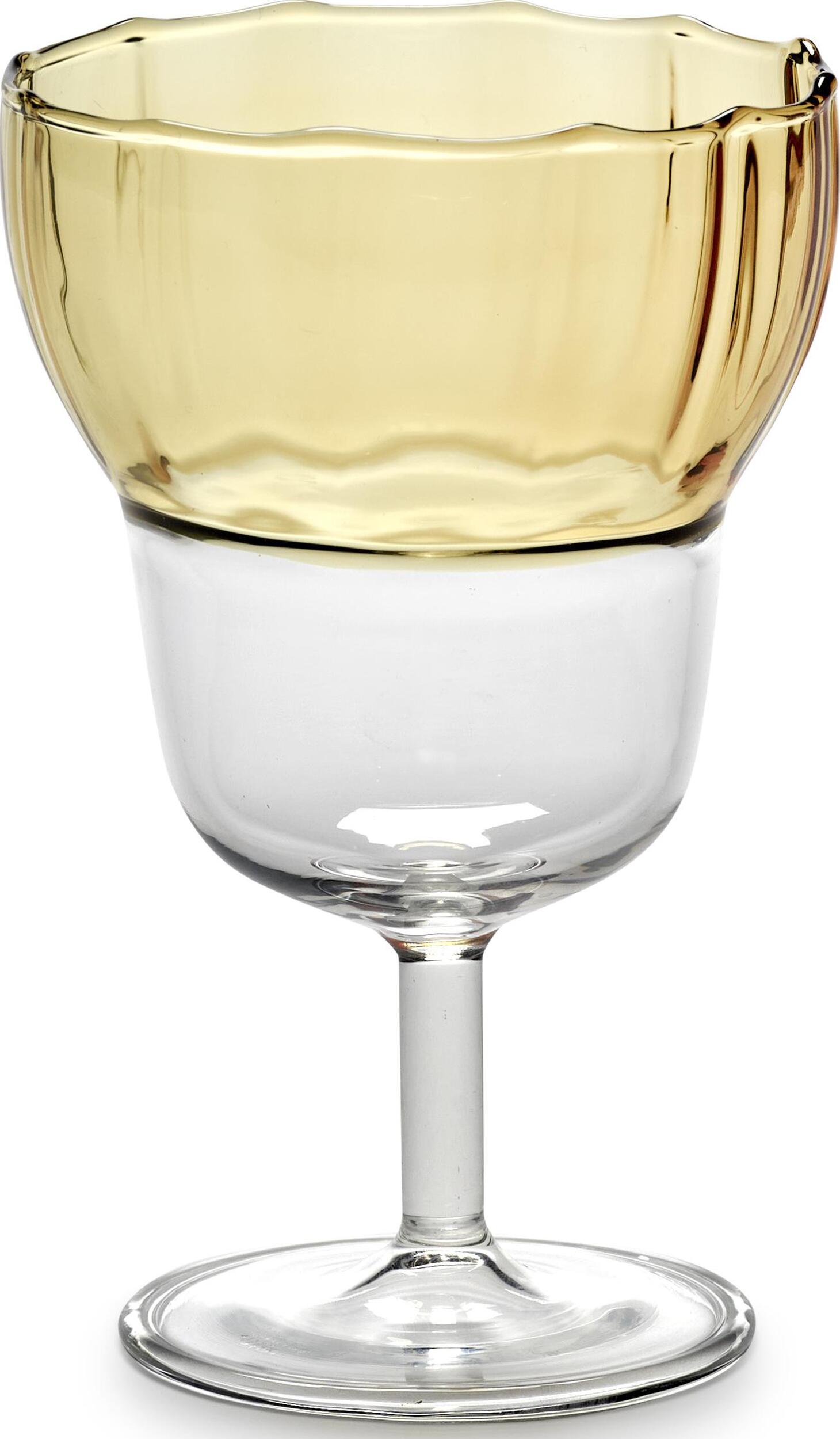 Yam Gläser 12,4 cm, gelb, 4 St.