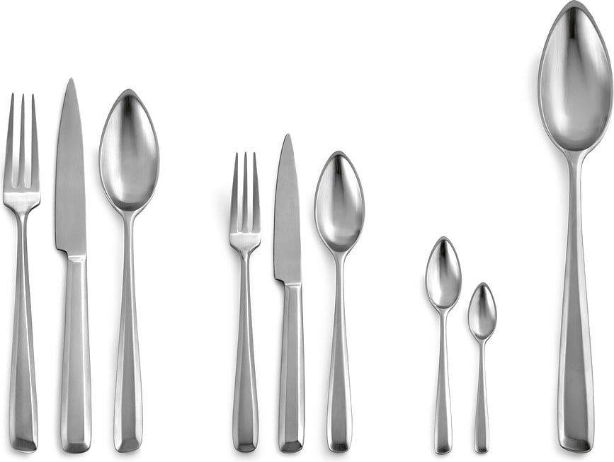 Zoë Cuillères de Service, anthracite, Lot de 6