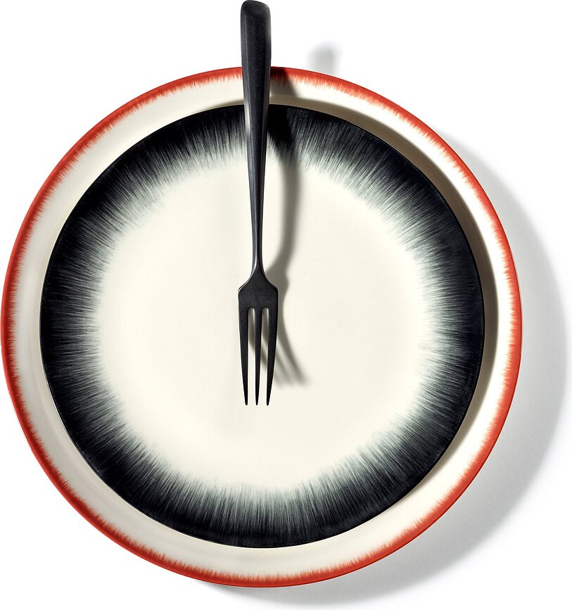 Zoë Jedilne Vilice, črne, 6 kosov