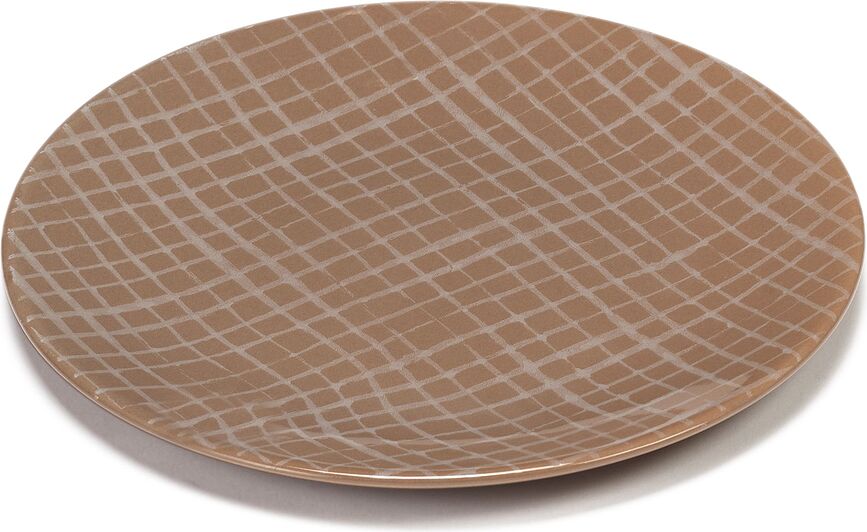 Zuma Assiettes à Dessert, 18 cm, marron, Lot de 2