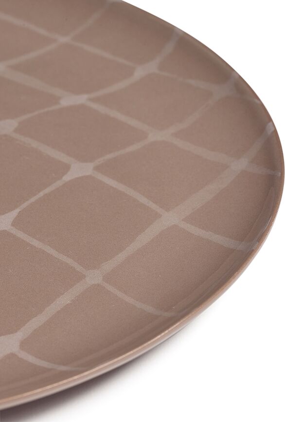 Zuma Assiettes de Table 33 cm, noires, Lot de 2