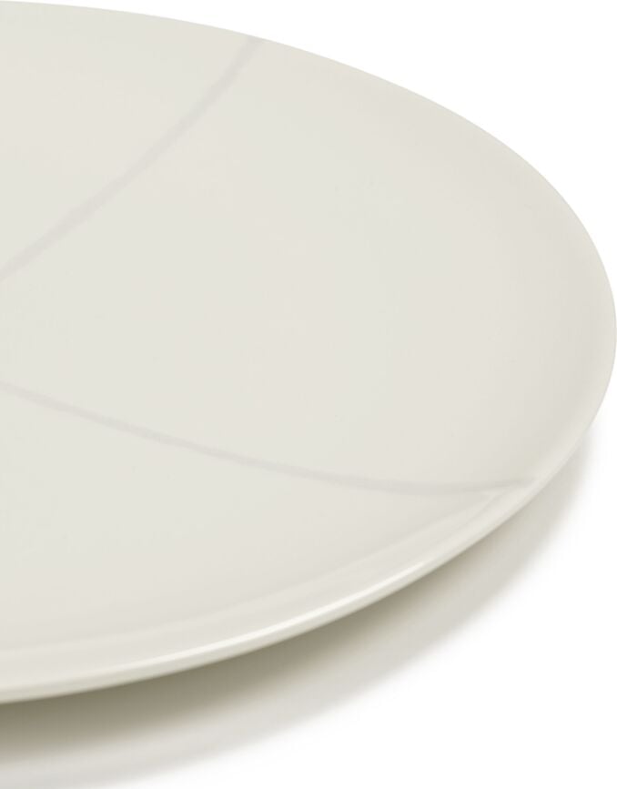 Zuma Assiettes Plates 28 cm, noires, Lot de 2