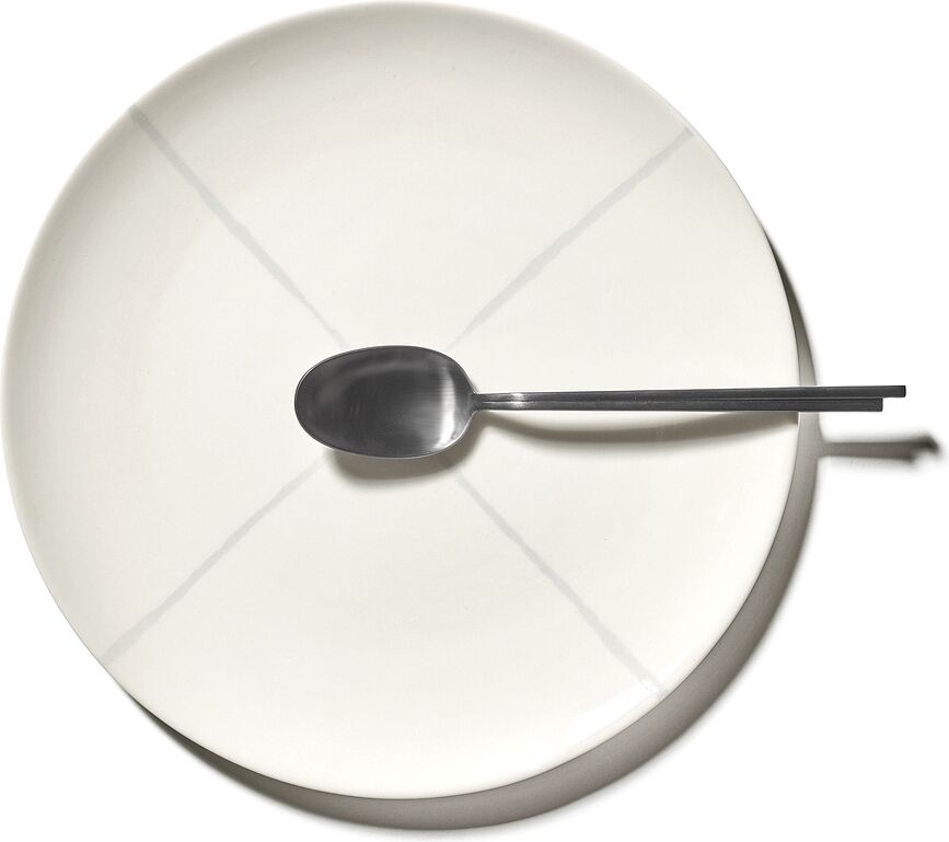 Zuma Assiettes Plates 28 cm, noires, Lot de 2