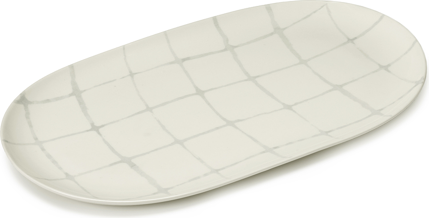 Zuma Plat de Service ovale, blanc