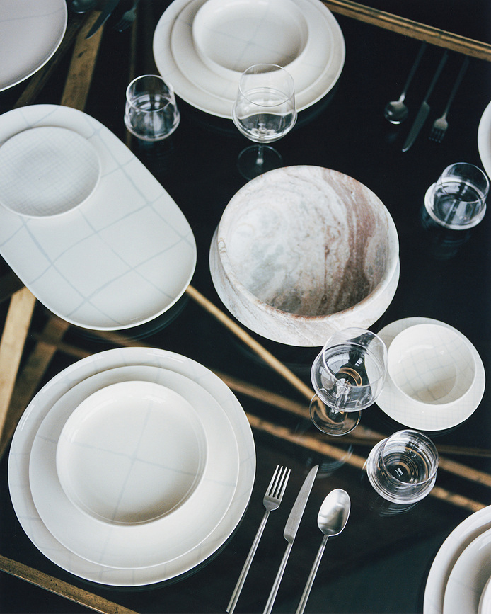 Zuma Plat de service ovale, noir