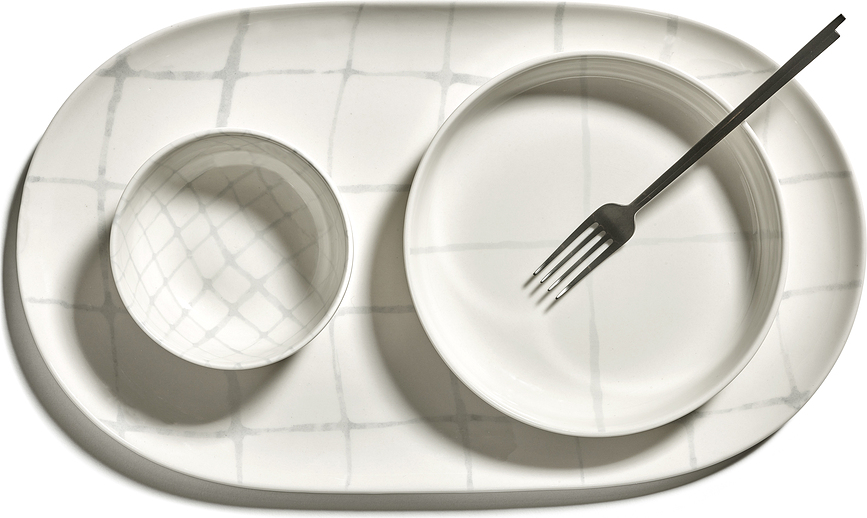 Zuma Plat de service ovale, noir