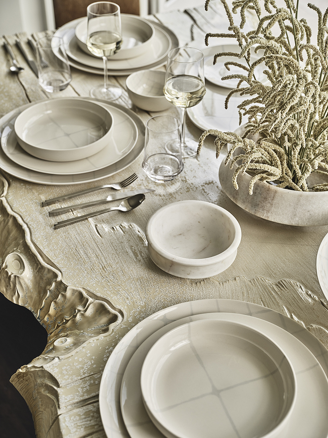 Zuma Plat de Service 33 cm, blanc