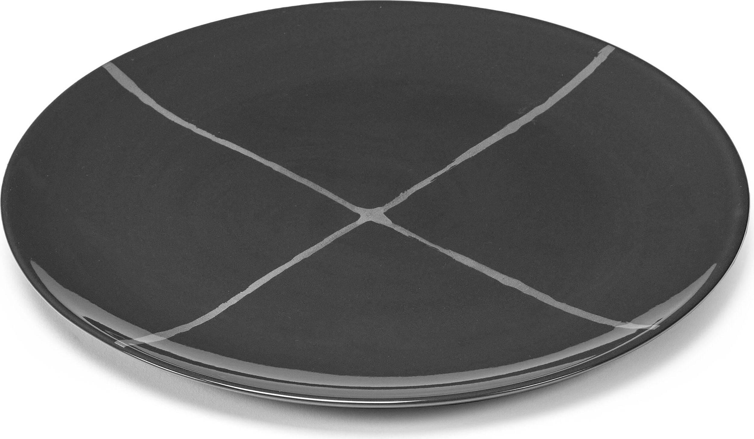 Zuma Speiseteller 28 cm, schwarz, 2 St.