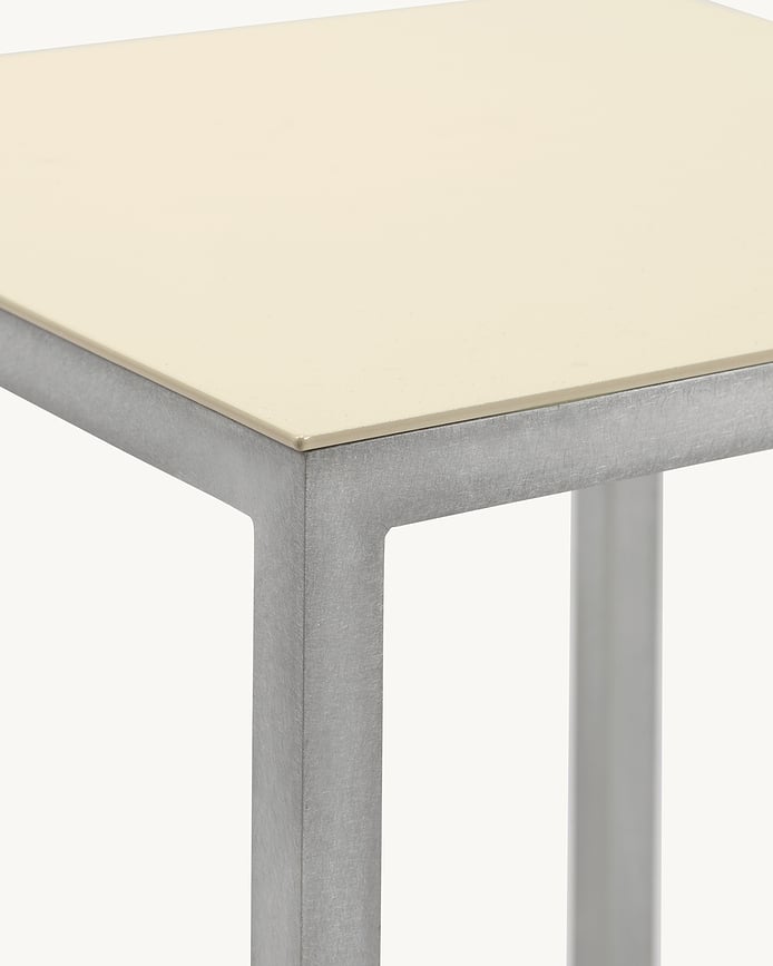 Alu Barhocker 65 cm, grau