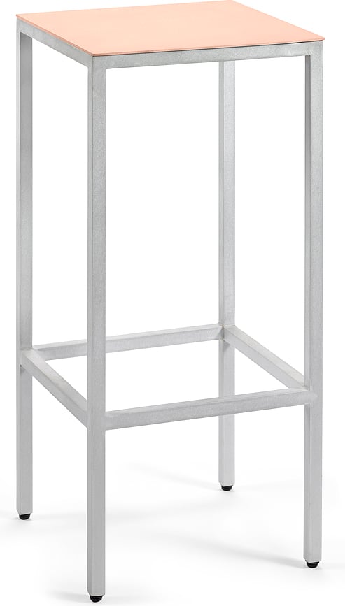 Alu Barhocker 75 cm, rosa