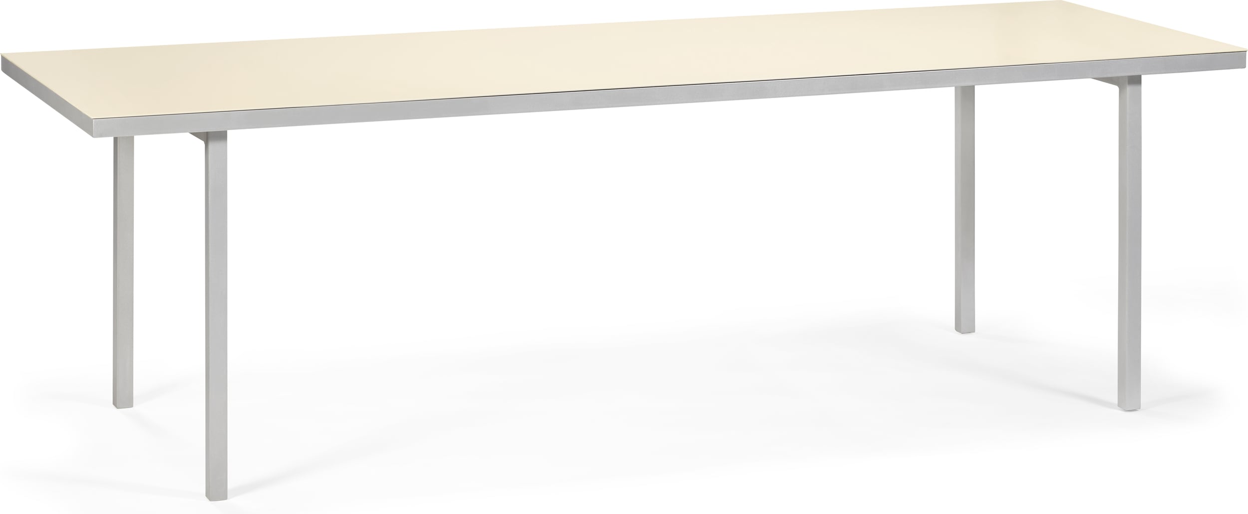 Alu Gartentisch 85 x 240 cm, elfenbeinfarben