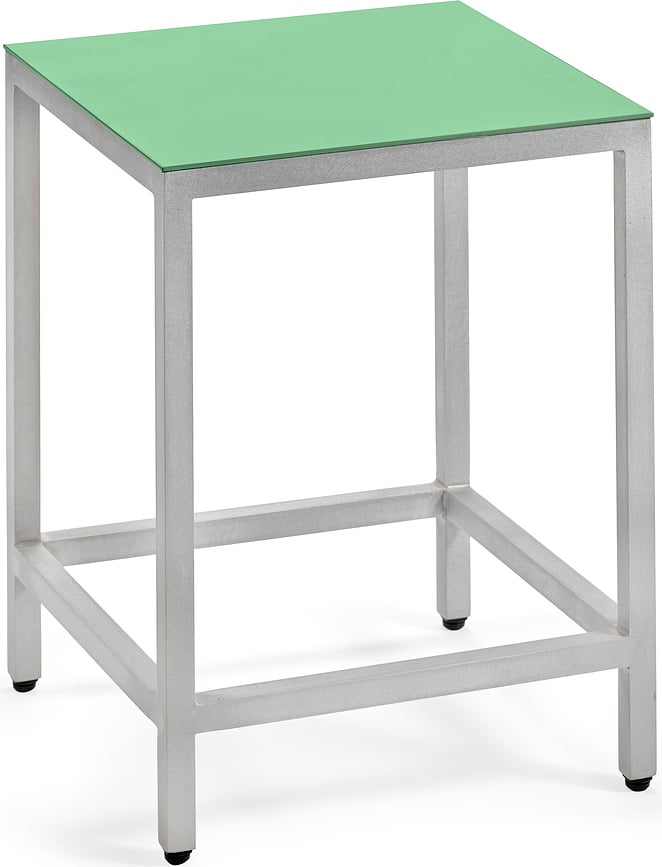 Alu Hocker 45 cm, grün